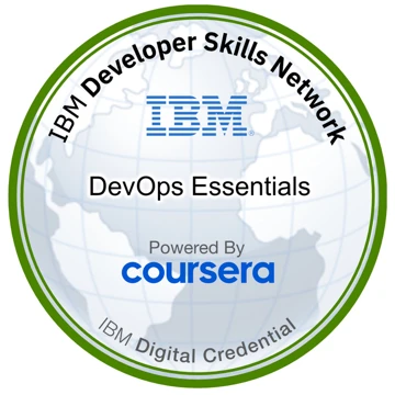 DevOps Essentials badge, IBM, via Coursera